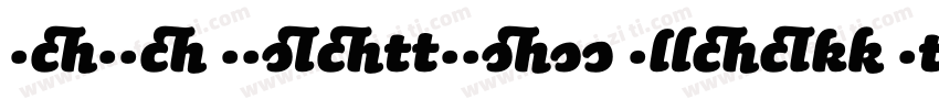 Sauna Ligatures Black Italic Swash字体转换